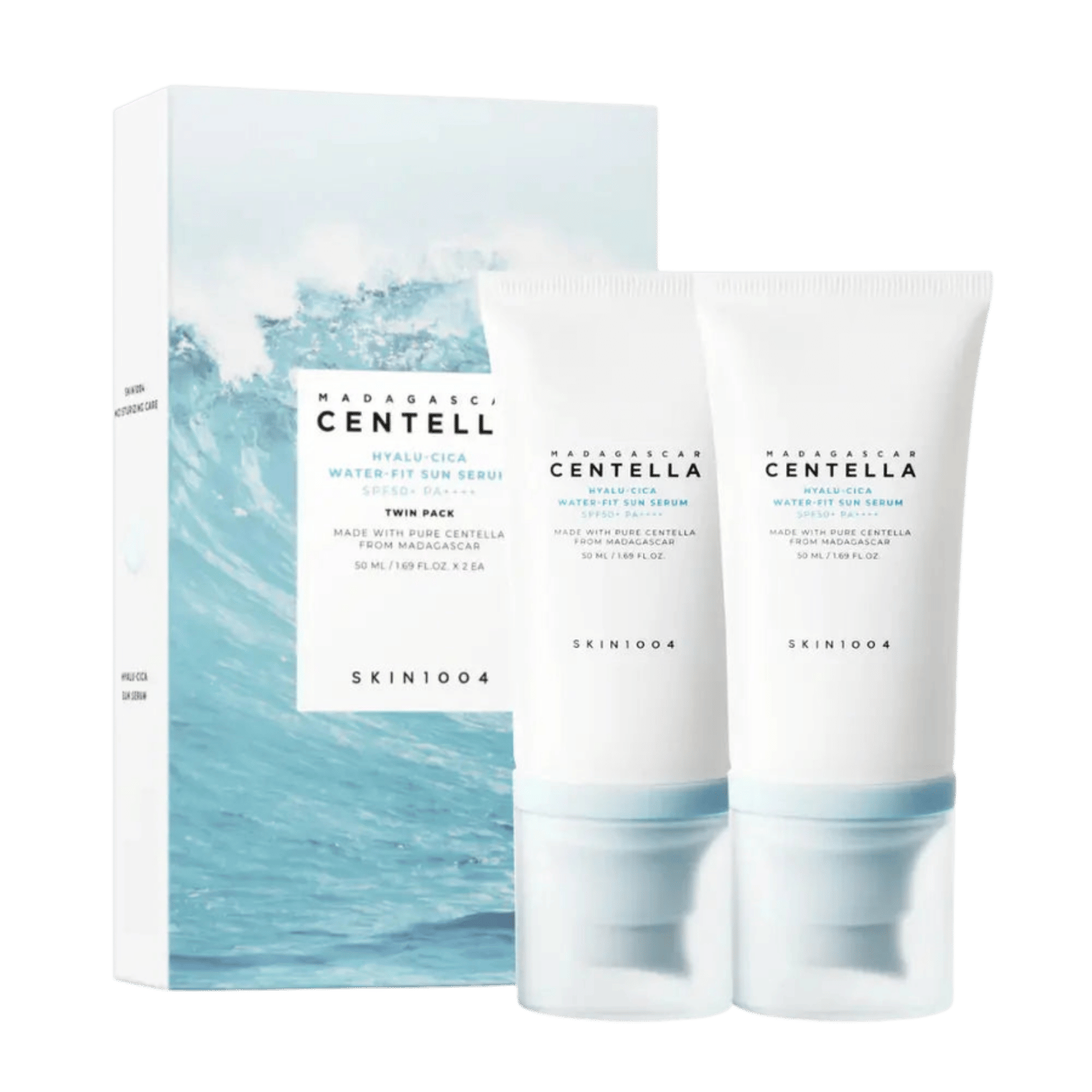 Madagascar Centella Hyalu-Cica Water-Fit Sun Serum Twin Pack