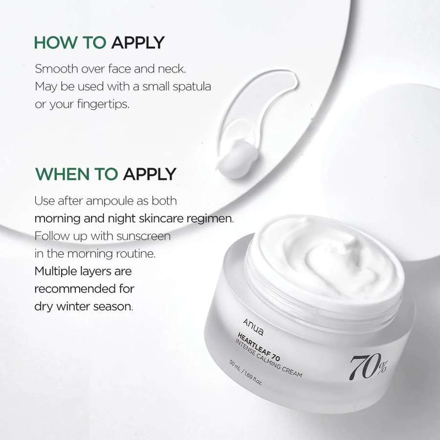 Heartleaf 70% Intense Calming Cream