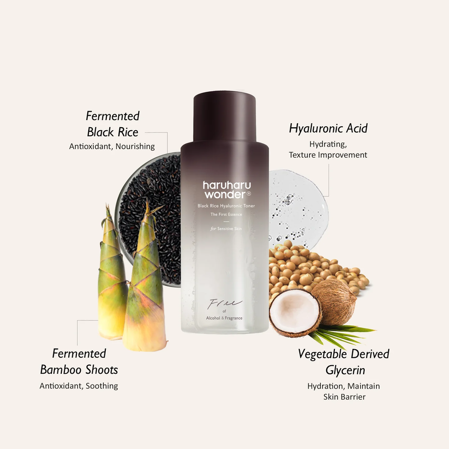 Black Rice Hyaluronic Toner Fragrance Free