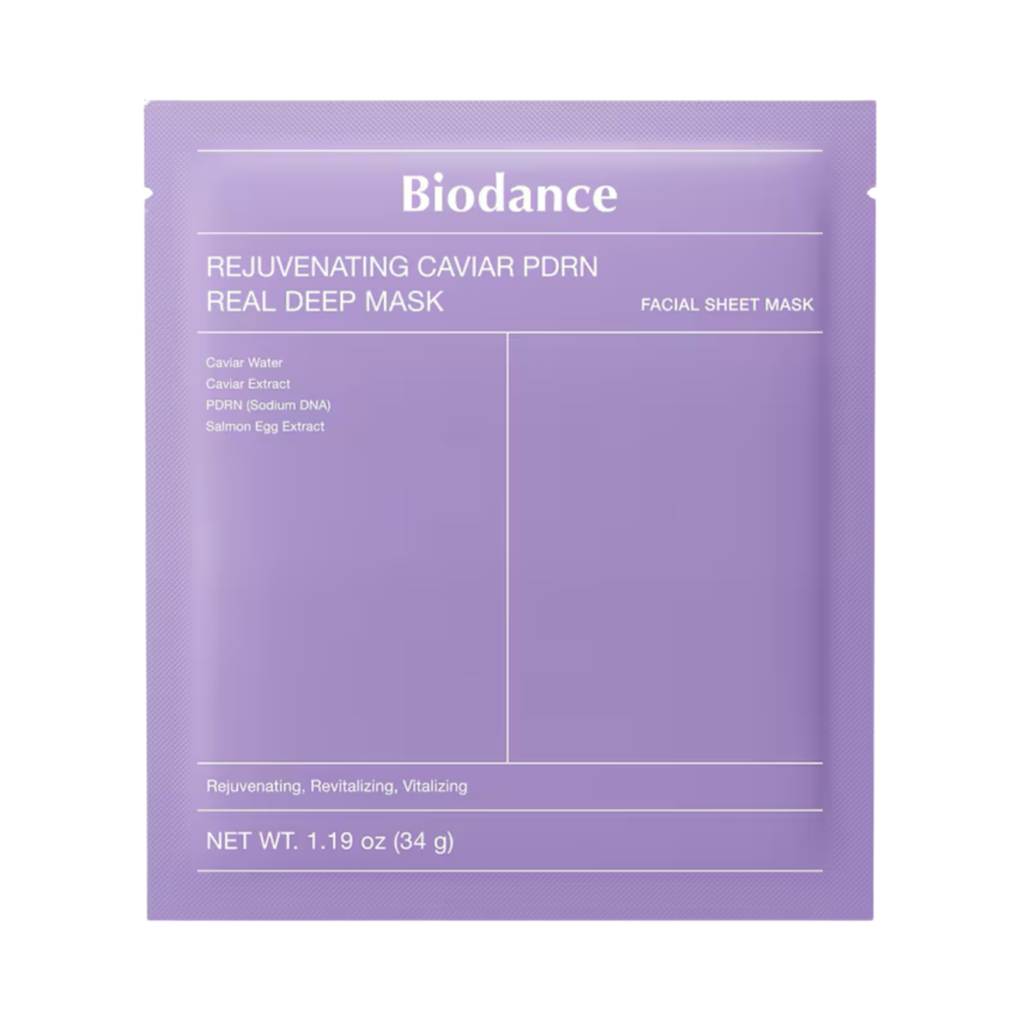 Rejuvenating Caviar PDRN Real Deep Mask
